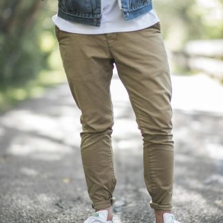 G3X8Ub Men's Straight Fit Chino Pants — Cotton Twill